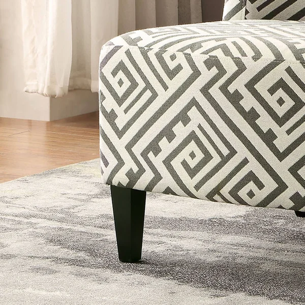 Furniture of America Kacie Contemporary Maze Patterned Accent Chair