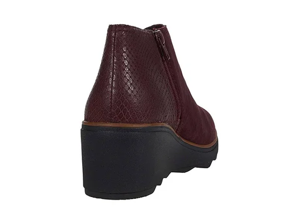 Clarks Mazy Harwich Women's Boots Burgundy Interest Suede Combination : 11 B