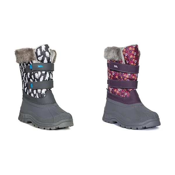 Trespass Childrens/Kids Vause Touch Fastening Snow Boots - 3 Youth US, Blue Print