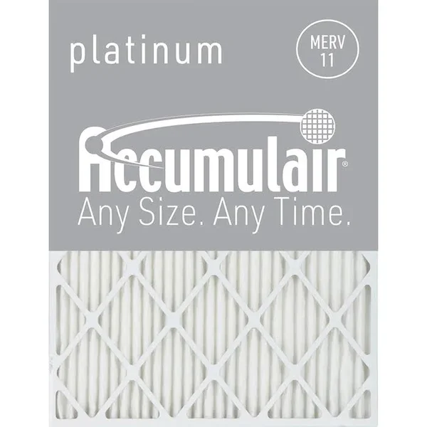 Accumulair Platinum 1 inch Air Filter - 4-Pack
