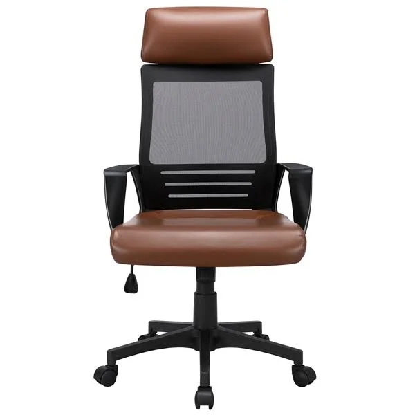 Smilemart Adjustable Ergonomic Mesh Swivel Office Chair - Brown
