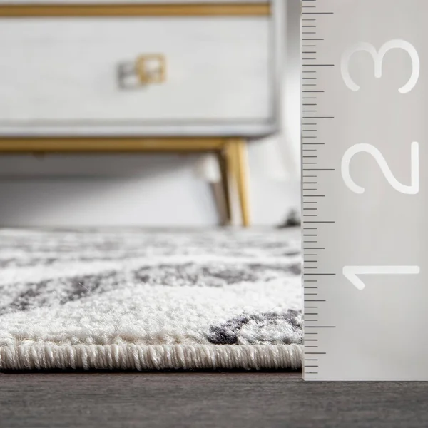 nuLOOM Royal Zebra Stripes Black 8 ft. x 10 ft. Area Rug