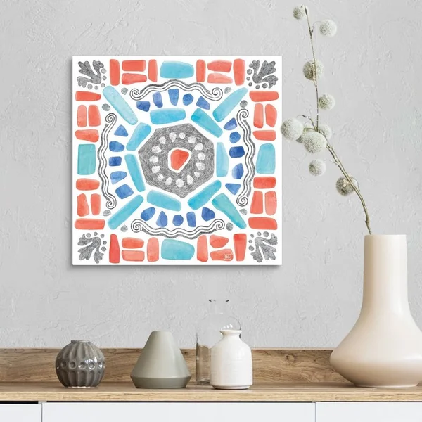 Coastal Sea Life x, Canvas Wall Art, 16x16, Great Big Canvas