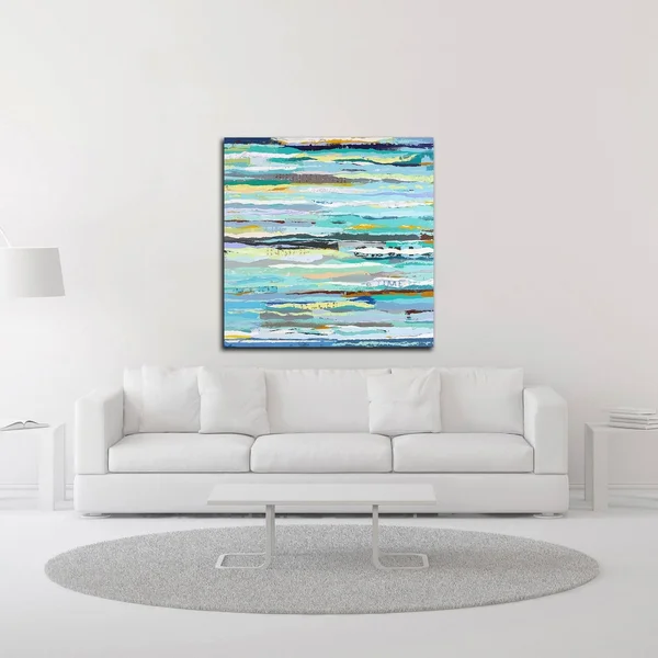 24x22 x 24x22 Message in A Bottle by Adam Collier Noel Print on Canvas
