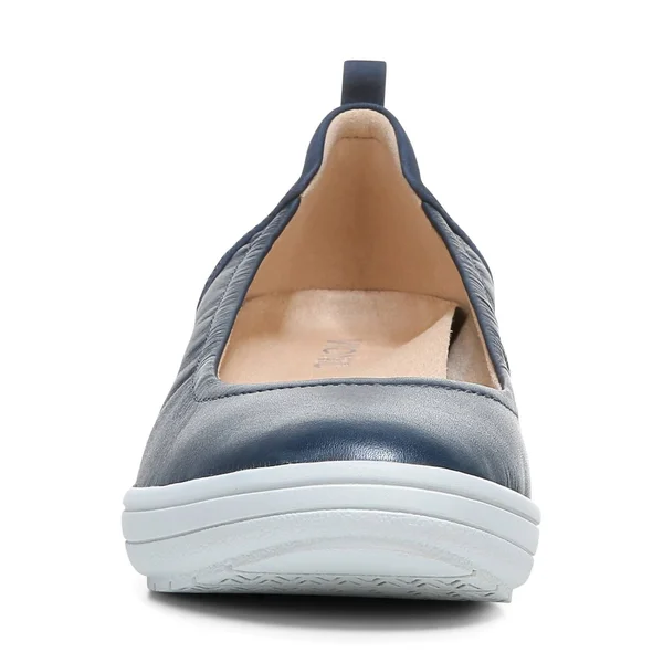 Vionic Jacey Women's Slip-On Wedge Shoe Navy - 5 Medium
