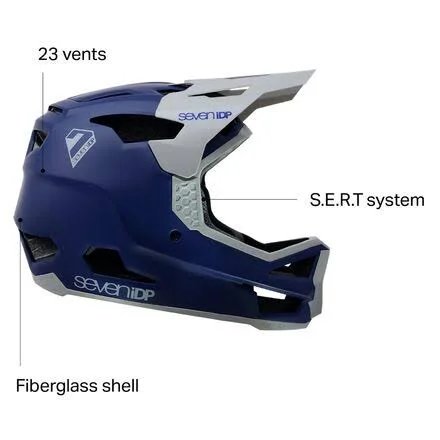 Project 23 Fiberglass Helmet Matt Deep Space Blue/Gloss Grey L