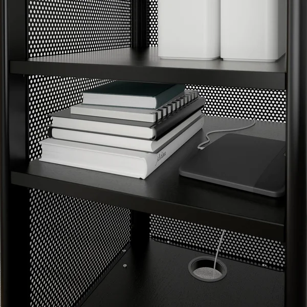 IKEA - BEKANT Storage Unit on Casters - Mesh Black, 16 1/8x39 3/4