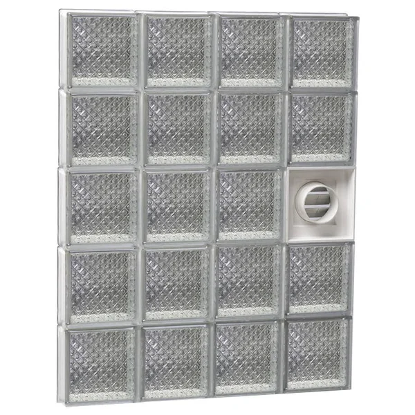 REDI2SET Diamond Pattern Frameless Replacement Glass Block Window (Rough Opening: 40-in x 38-in; Actual: 38.75-in x 36.75-in) D4