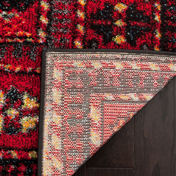 Safavieh Vintage Hamadan Rug Collection VTH213M - Light Blue - Black - 5&-3x22 x 7&-6x22