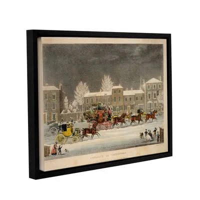 Charlton Home The Approach to Christmas by James Pollard Framed Painting Print - Size: 18x22 H x 24x22 W x 2x22 D