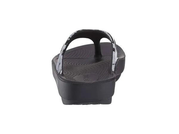 OOFOS OOlala Luxe (GEO Black/White) Women's Sandals