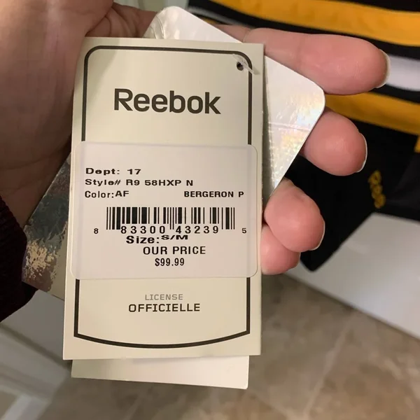Reebok Patrice Bergeron Boston Bruins Youth Premier Jersey - Black