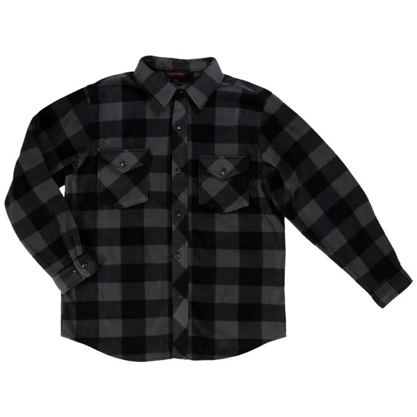 Tough Duck Buffalo Check Fleece Shirt (Color: Red Buffalo Check - Size: XL)