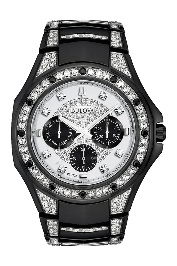 Bulova Men's Crystal Watch 98C102