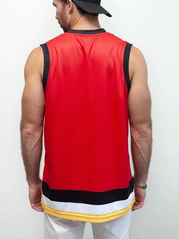 Calgary Flames Hockey Tank M, Red, Polyester