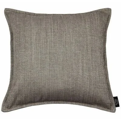 Cyrus Pillow Square Cover & Insert East Urban Home Color: Taupe Beige - Size: 17x22 x 17x22