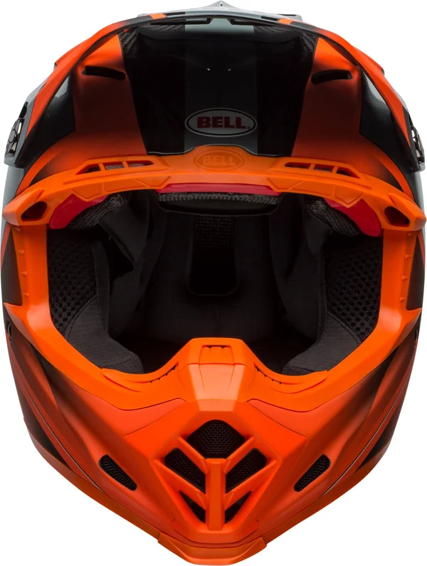Bell Moto-9 Flex Helmet - Hound Matte/Gloss Orange/Charcoal, S
