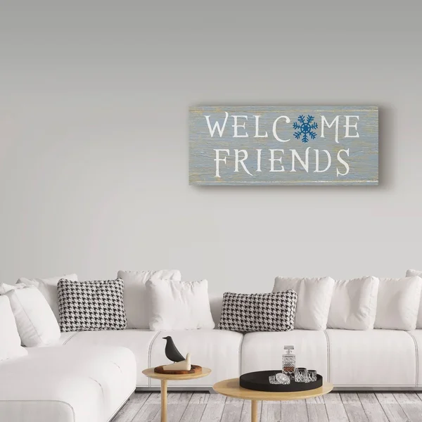 Trademark Fine Art 'Christmas Affinity II Grey' Canvas Art by James Wiens - Size: 20 x 47