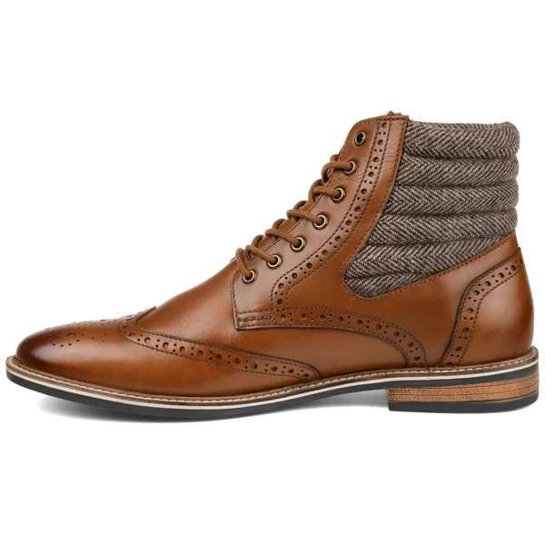 Thomas & Vine Men's Apollo Wingtip Boot - Black