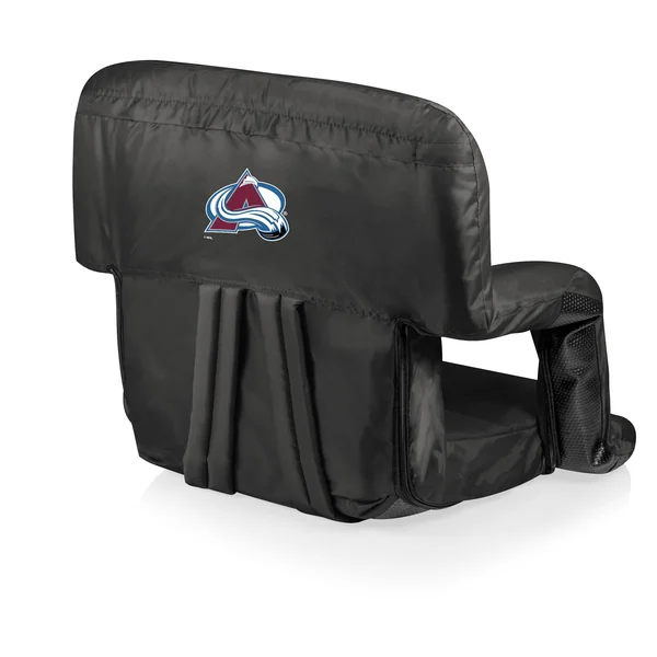Black Colorado Avalanche Ventura Portable Reclining Stadium Seat