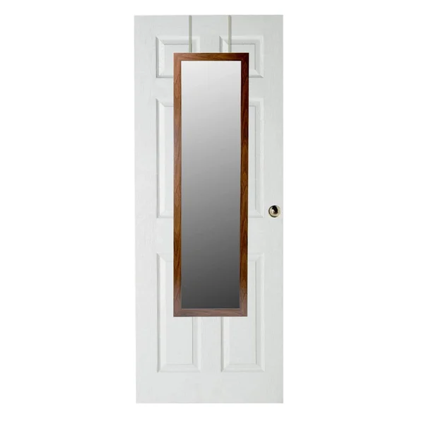 Home Basics Over The Door Mirror, Natural