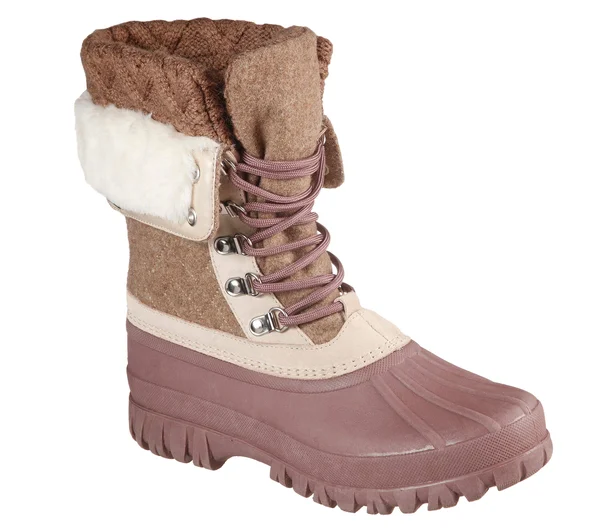 Skechers Women's Windom Pretty Waterproof Duck Boot - Natural/Purple