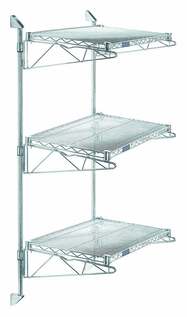 Gav Gacb14-54-1448S Wire Wall Shelf - 54X14X48In, shlfcap 600lb