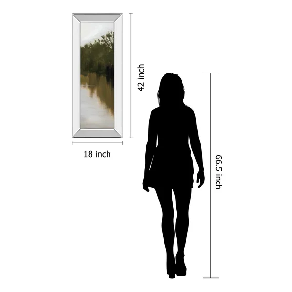 Classy Art 1690MF 18 x 42 in. River Journey by Megan Lightell Mirror Framed Print Wall Art