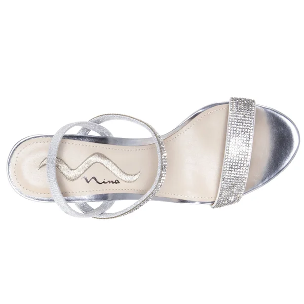 N by Nina Womens Sanchia Sandal - Silver - Size 9.5M