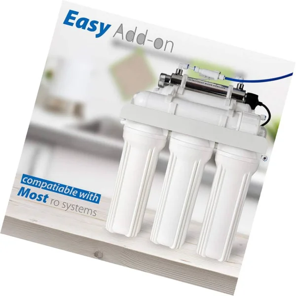 iSpring UVF11B-A 1-GPM 11-Watt 220V UV Disinfection Sterilizer System