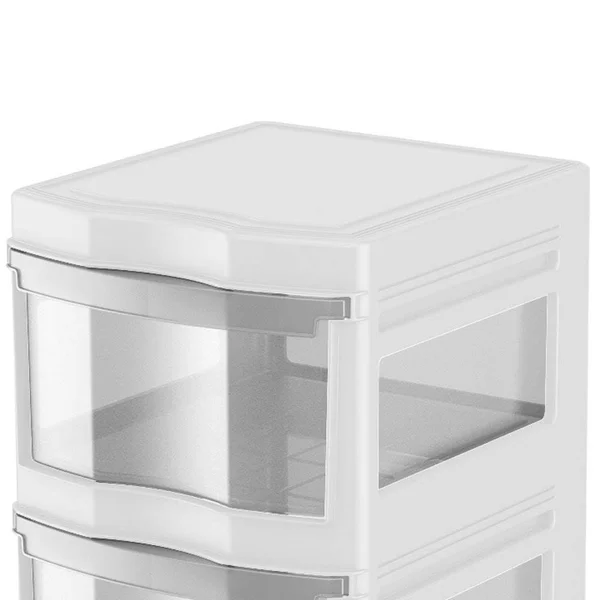 Life Story Classic 3-Shelf Storage Organizer Drawers, White (3 Pack)