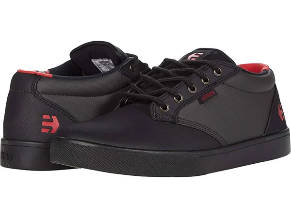 Etnies Jameson Mid Crank Shoes - Black/Dark Grey/Red - US 8