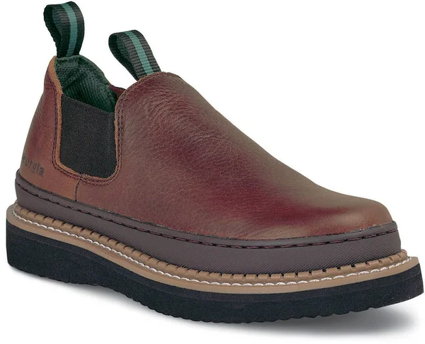 Men's Brown Georgia Giant Wedge Romeo Work Shoe Size 6.5