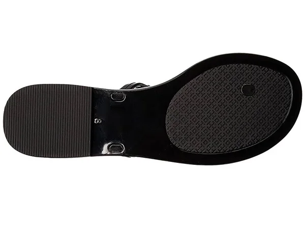 Tory Burch Mini Miller Flat Thong Sandal 10 - Black