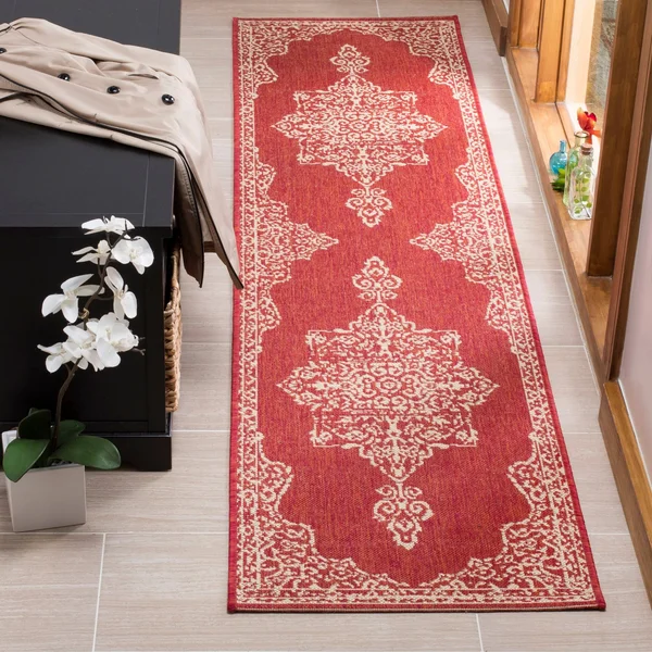 Safavieh Linden LND180L 4&0x22 x 6&0x22 Cream, Aqua Area Rug