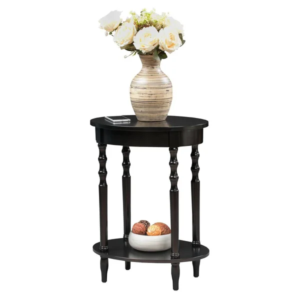 Classic Accents Brandi Oval End Table Black - Breighton Home