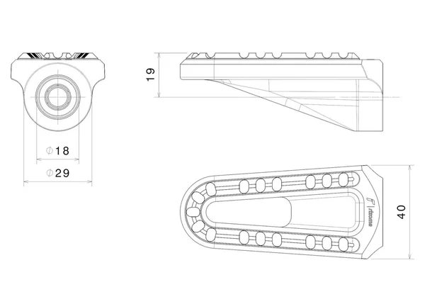 Rizoma Street Footpegs PE642B