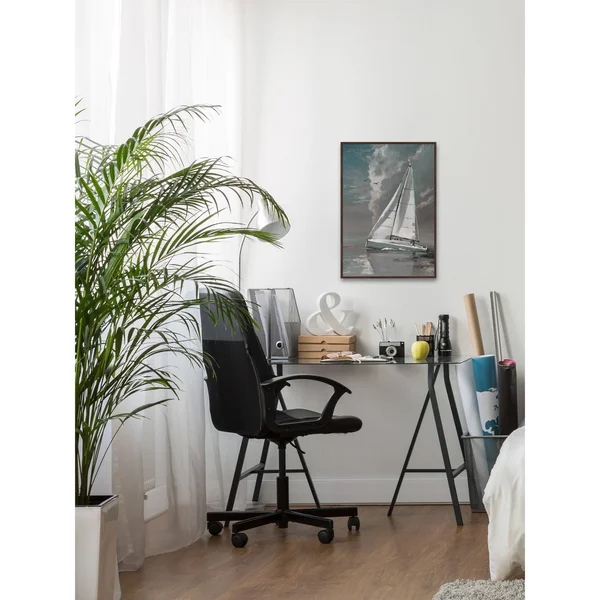 Marmont Hill MH-JULCRT-1430-DWFF-45 45 inch x 30 inch Ready for Anything Frame Gray