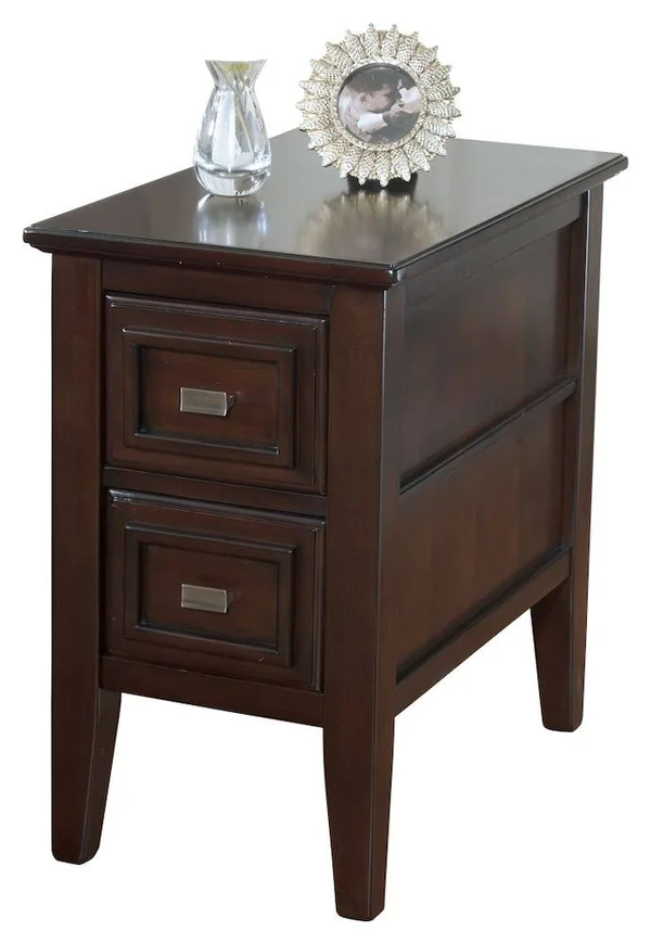 Ashley Chair Side End Table Larimer - Dark Brown