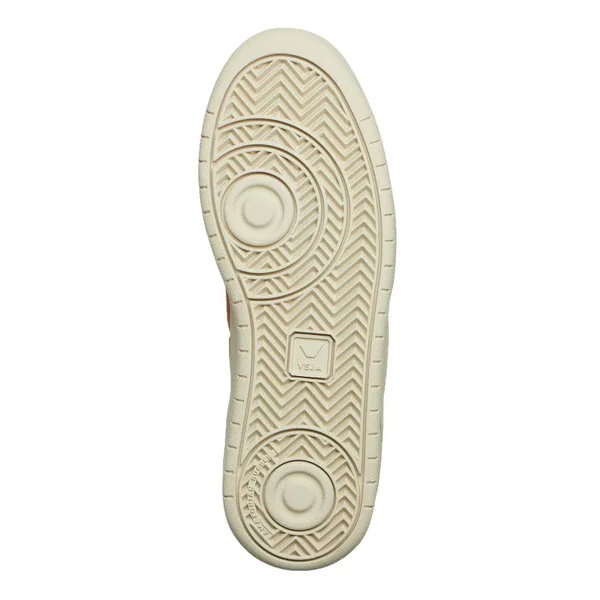 Veja Men's V-10 Leather Trainers - Extra White/Camel - UK 7