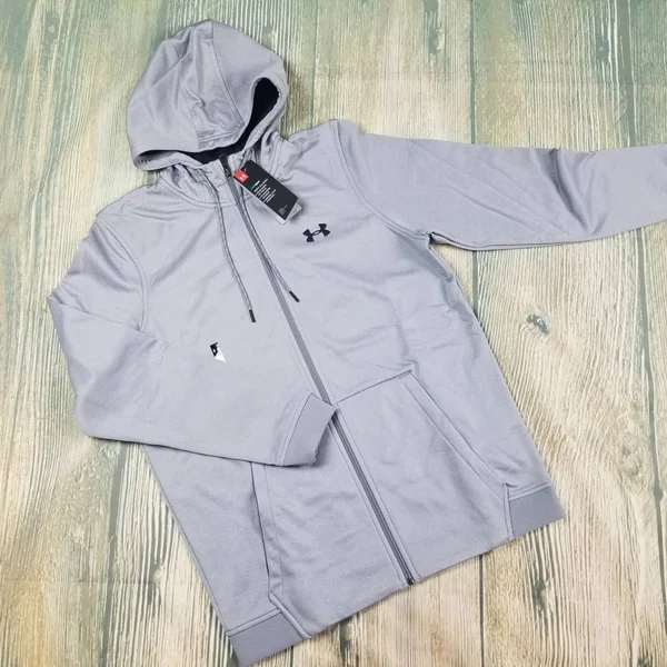 Under Armour Armour Fleece Full-Zip Hoodie XXL Men's Steel