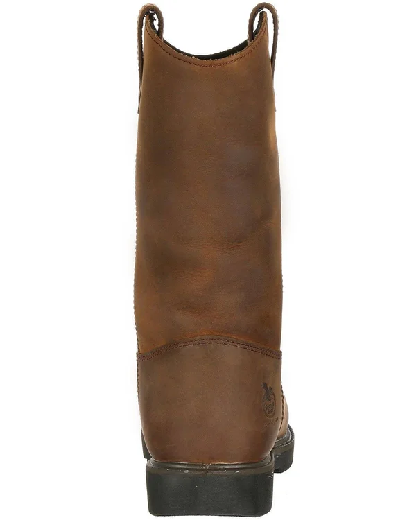 Georgia Boot Men's Suspension System Waterproof Wellington Work Boot - GB00085, Brown