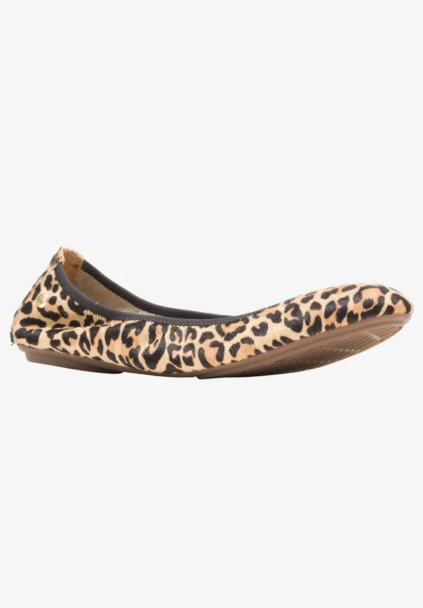 Hush Puppies Women's Chaste Ballet Flat, Size: 7, Leopard Calf Hair