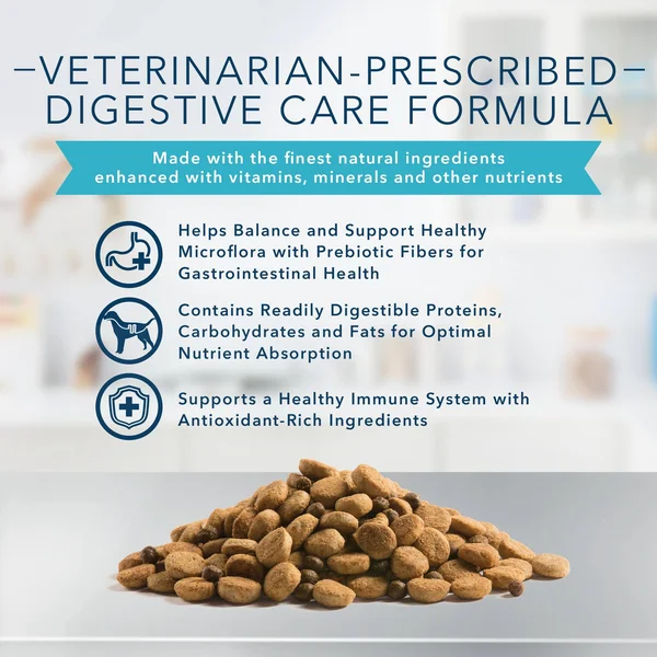 Blue Buffalo Natural Veterinary Diet Gi Gastrointestinal Support Dry Dog Food, 22 lbs.