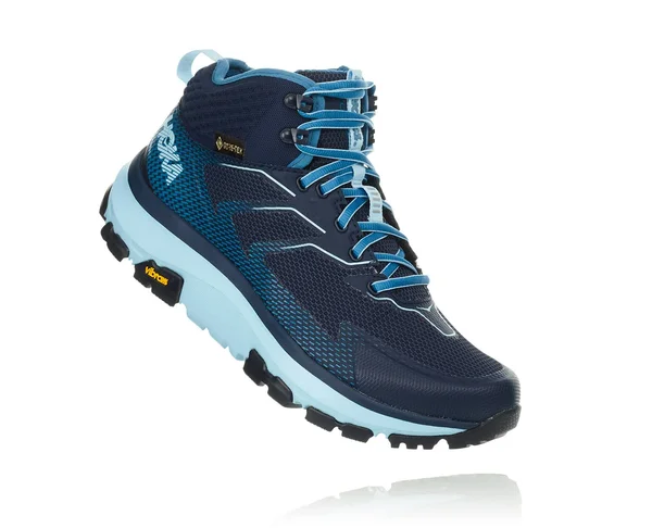 Hoka One One Women's TOA GTX - 7 - Black Iris - Aquamarine