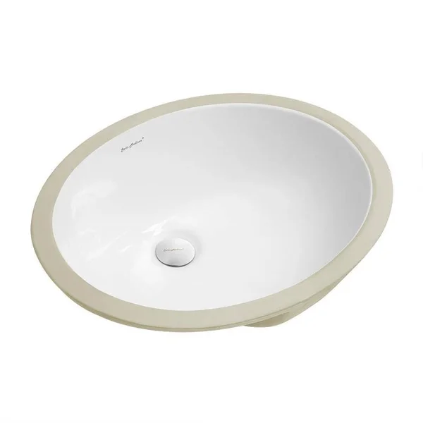 Swiss Madison SM-UM621 Monaco 18-1/2 inch Oval Undermount Ceramic Bathroom Sink, Size: White Under Mount