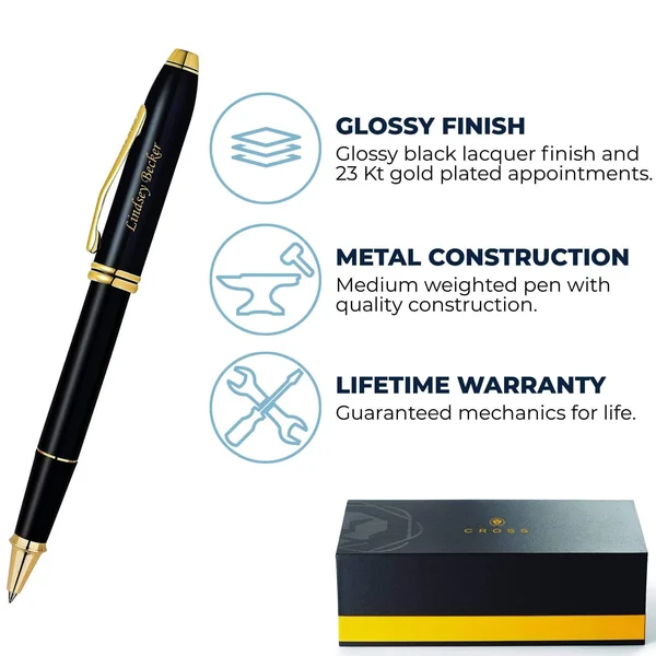 Cross Townsend Black Lacquer Rollerball Pen