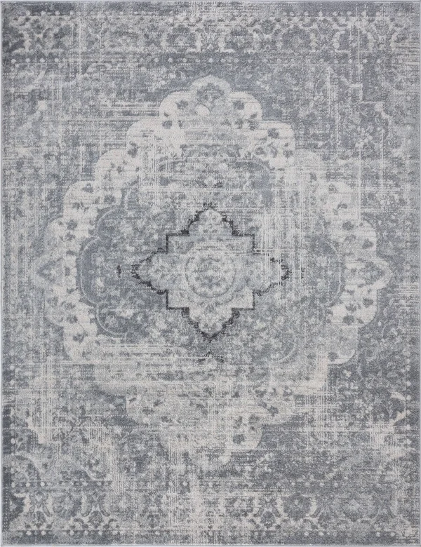 Tayse Diamond Britney DIA1300 Gray Area Rug Rectangle 7&10x22 x 10&2x22