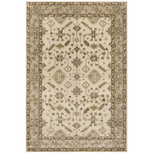 Safavieh Royalty ROY870A Area Rug Cream/Light Grey 8& x 10& Rectangle