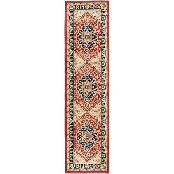 Safavieh Austin AUS1580-4070 Red, Navy Rug 9&6x22 x 13& Rectangle